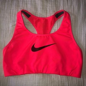 Neon Nike sports bra